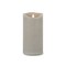 Melrose 7" Gray LED Lighted Flameless Candle with Remote